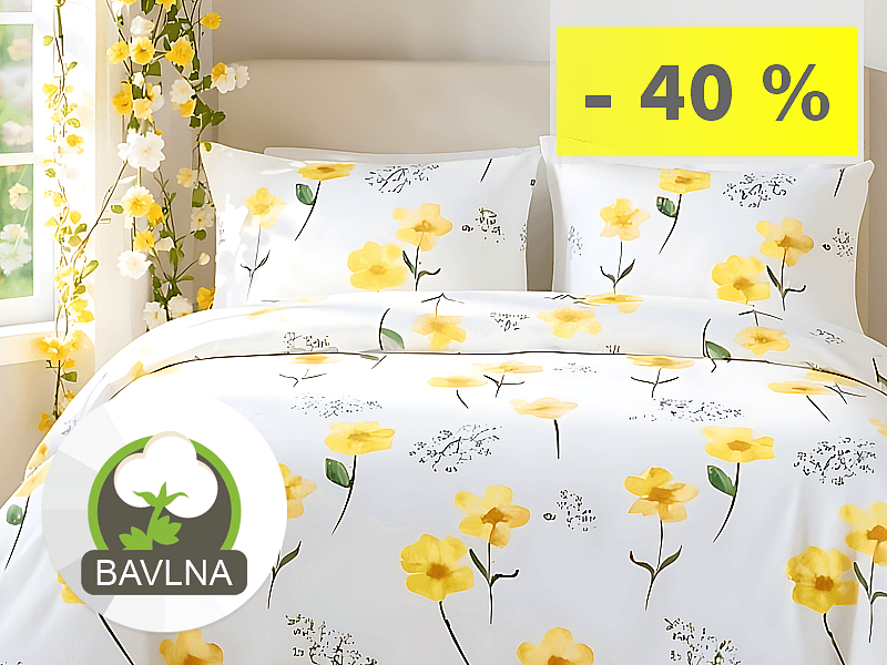 SLOVENSKÉ BAVLNENÉ OBLIEČKY - KVETINOVÉ MOTÍVY